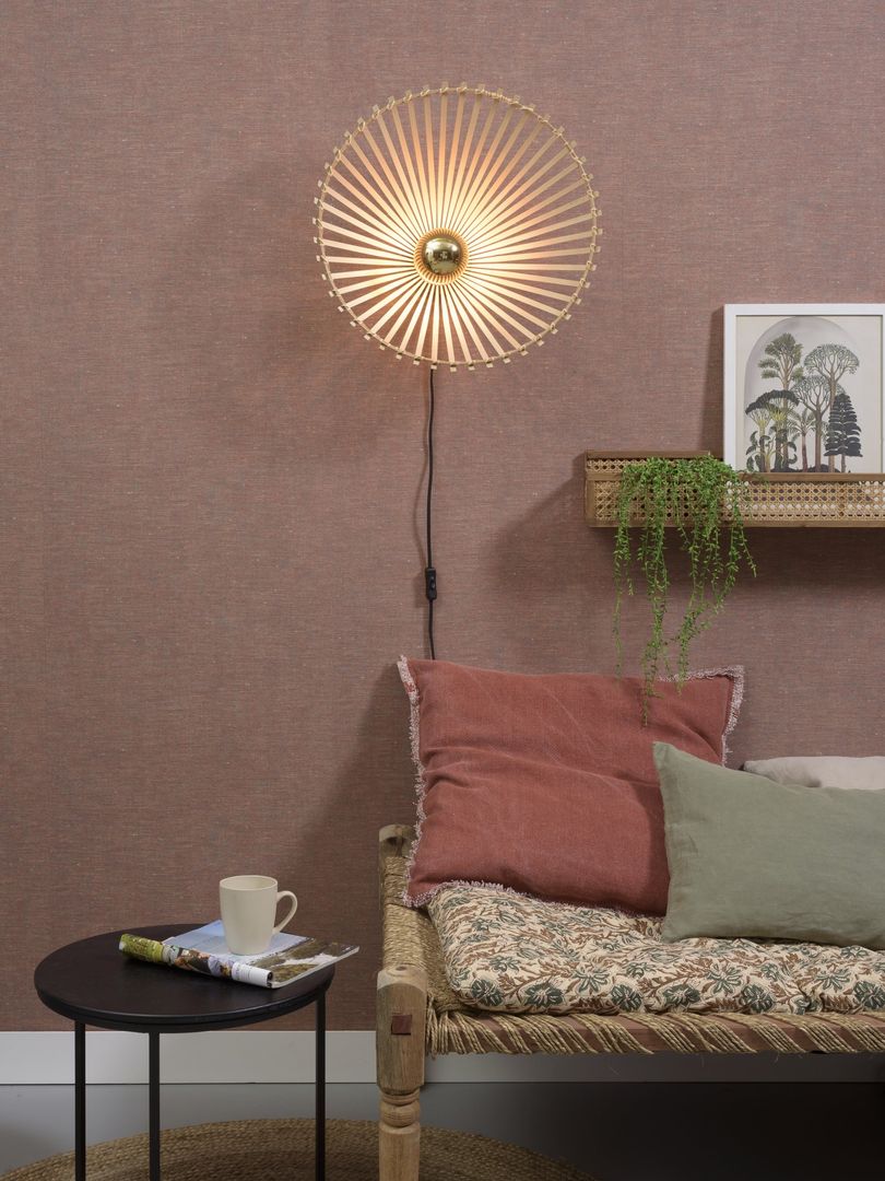 Good&Mojo Bromo Wandlamp Naturel, Zwart