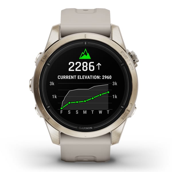 Montre cardio GPS GARMIN EPIX PRO (G2) 42MM SAPPHIRE SAPPHIRE SOFT GOLD LIGHT