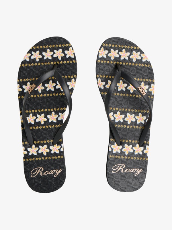 New Viva Printed Tongs Noir Femme