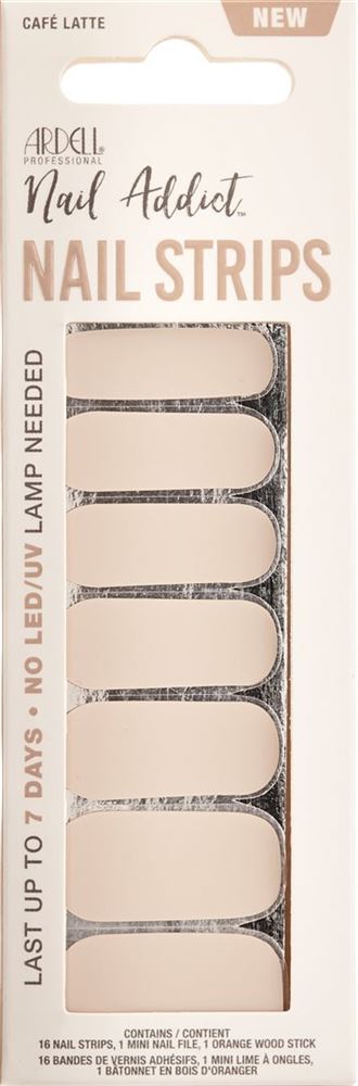 ARDELL Nail Addict Nail Strips Café Latte 16 Stk