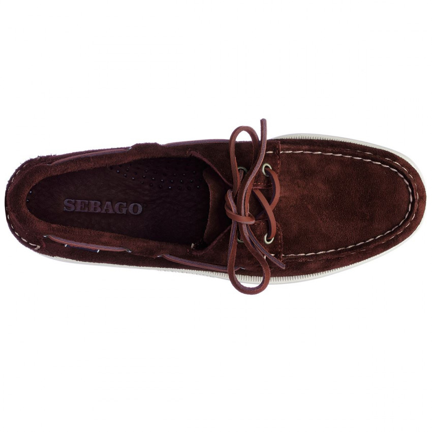 DOCKSIDES PORTLAND FLESH OUT BORDEAUX-Chaussures bateau pour homme en suede Portland