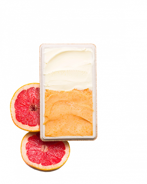 Assortiment Glace Yaourt Fermenté - Sorbet Pamplemousse Vermouth | La Glace Alain Ducasse 600ml