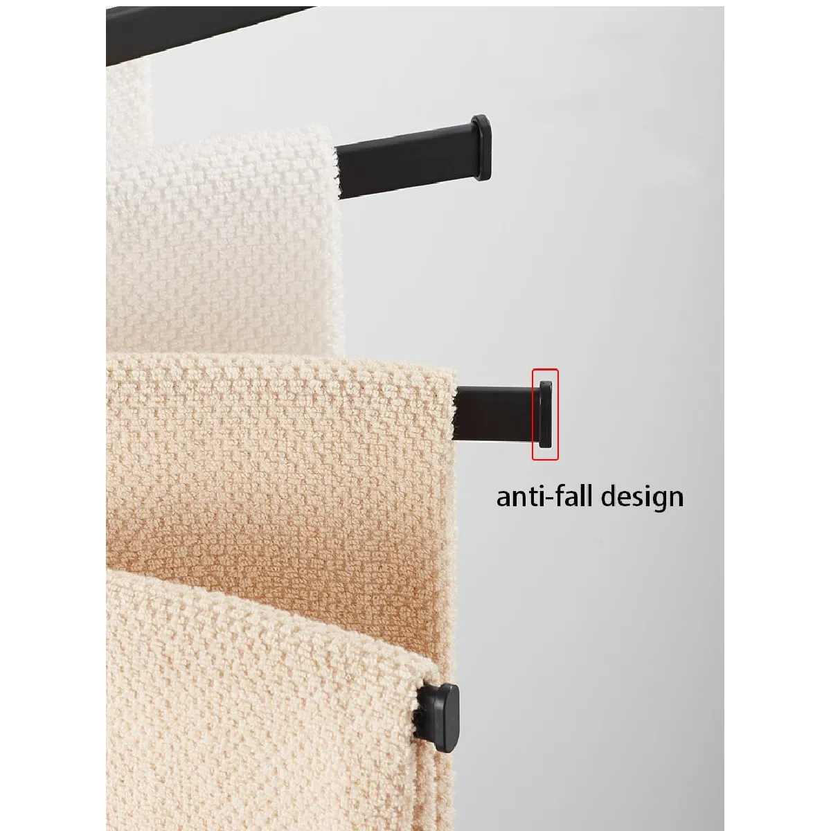 Universal Barre Serviettes Oscillante - Aluminium