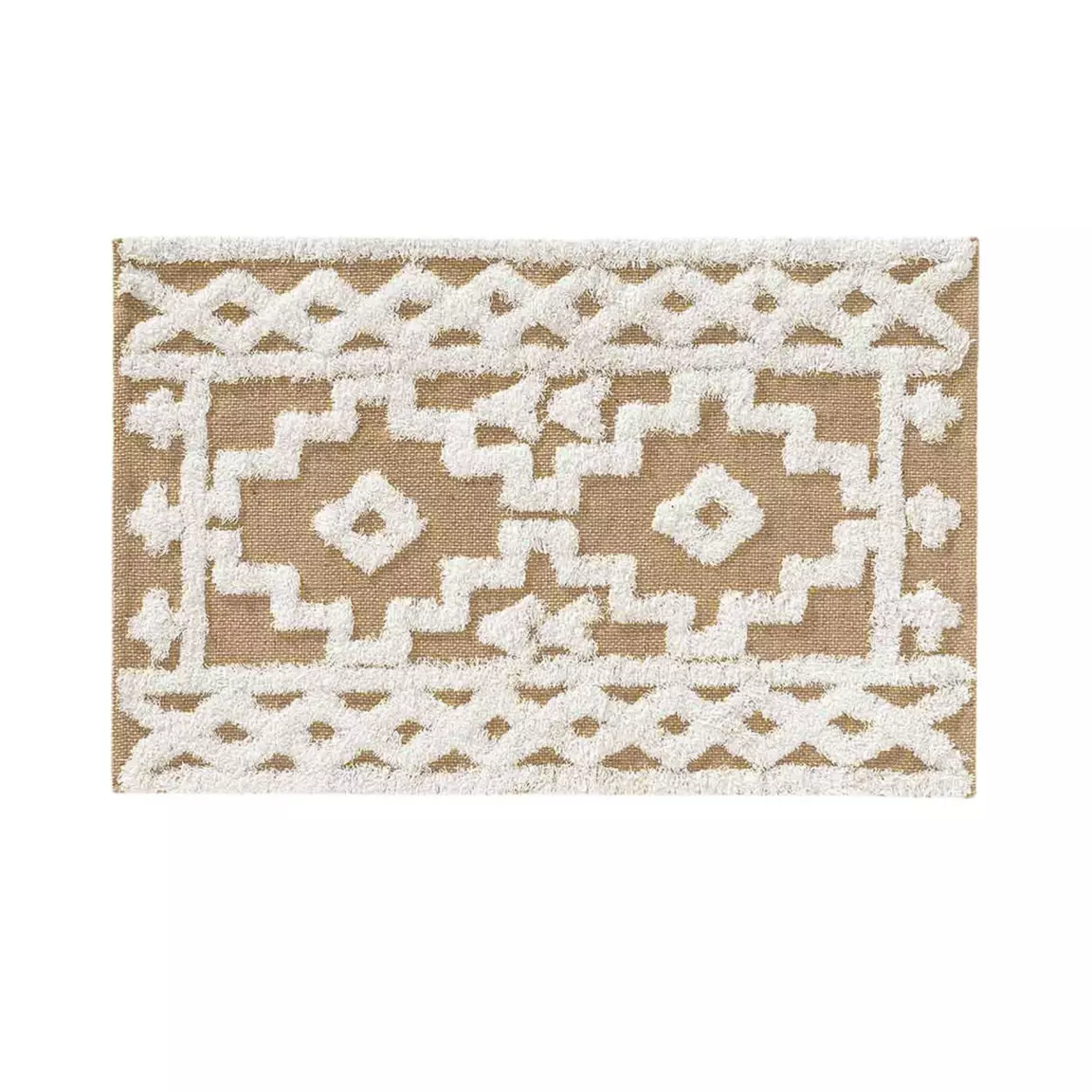 Tapis de salon jute (60 x 90 cm) Medine Beige