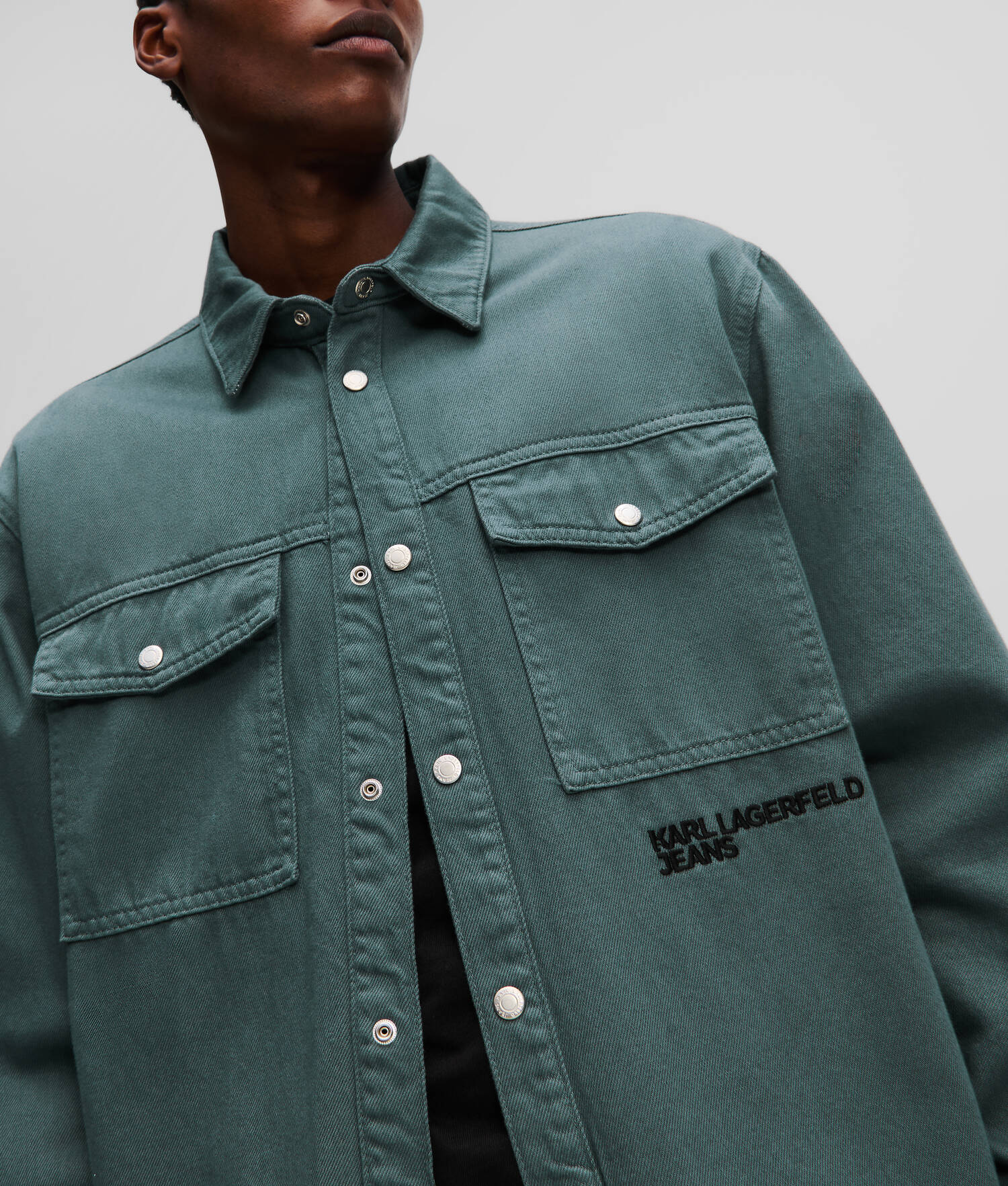 SURCHEMISE EN DENIM - Ardoise foncée
