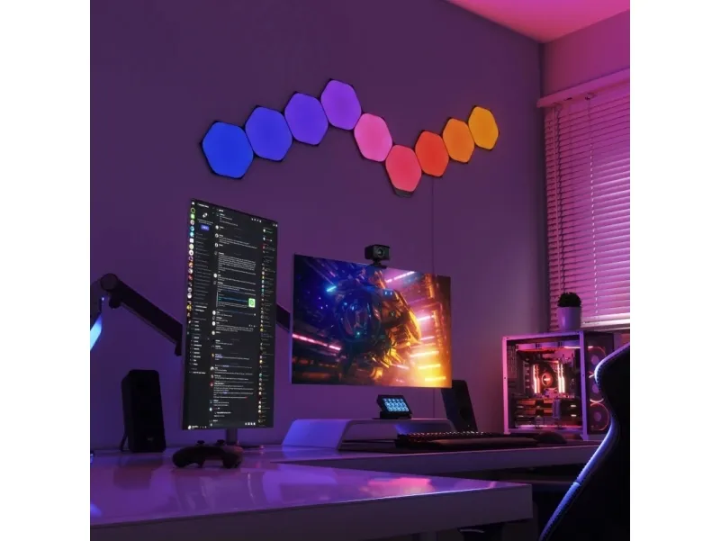 Nanoleaf Shapes Starter Kit - Lyspanelsæt - LED - hexagon - sort