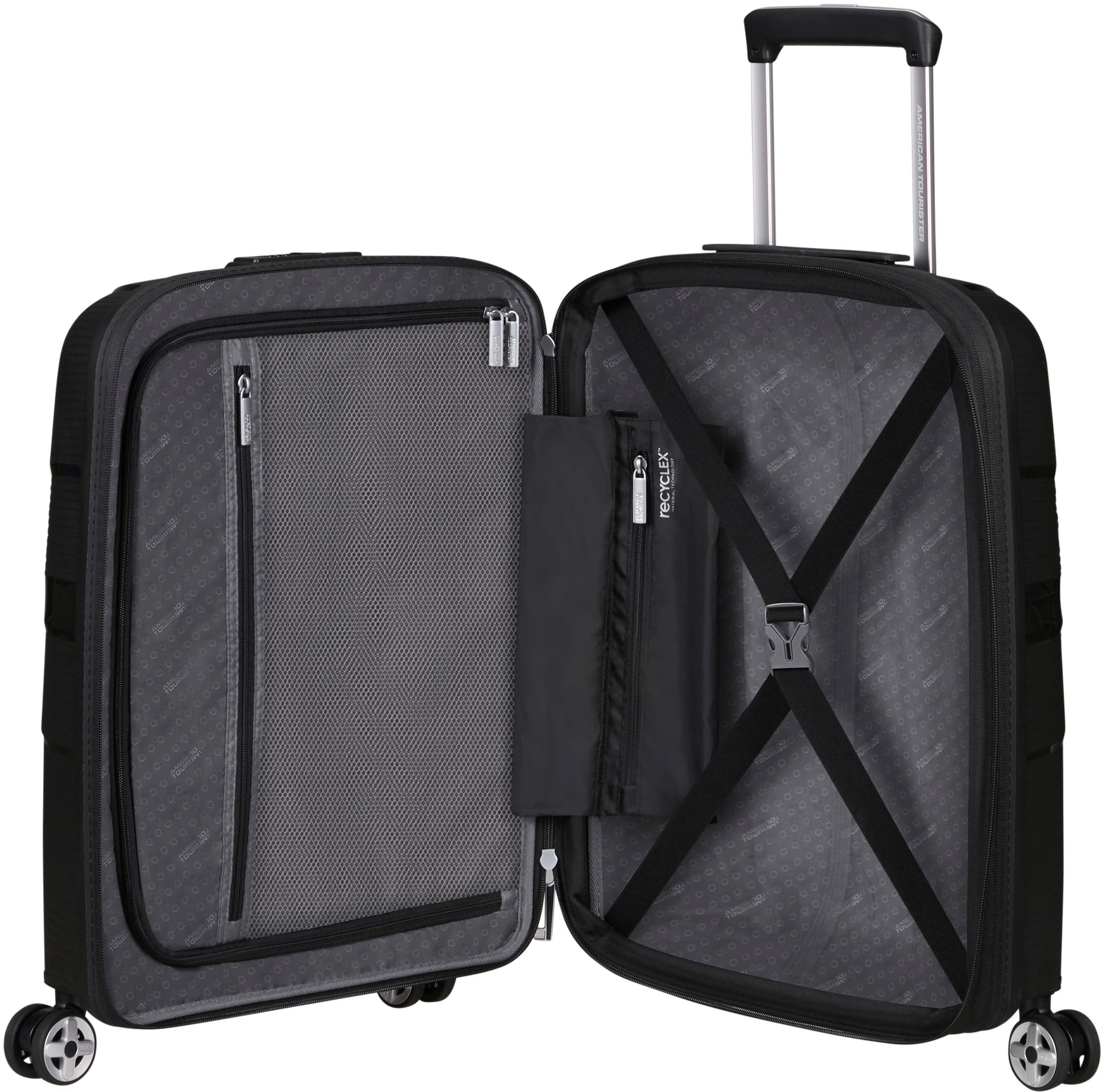 American Tourister® Hartschalen-Trolley »STARVIBE, in verschiedenen Farben und Grössen« 37 l 4 Rollen Handgepäck-Koffer Reisegepäck Koffer TSA-Zahlenschloss
