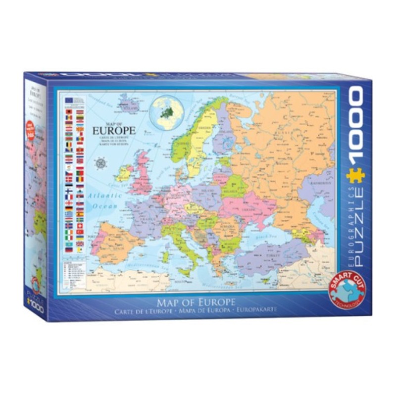 Puzzle 1000 pièces - Carte de l'Europe