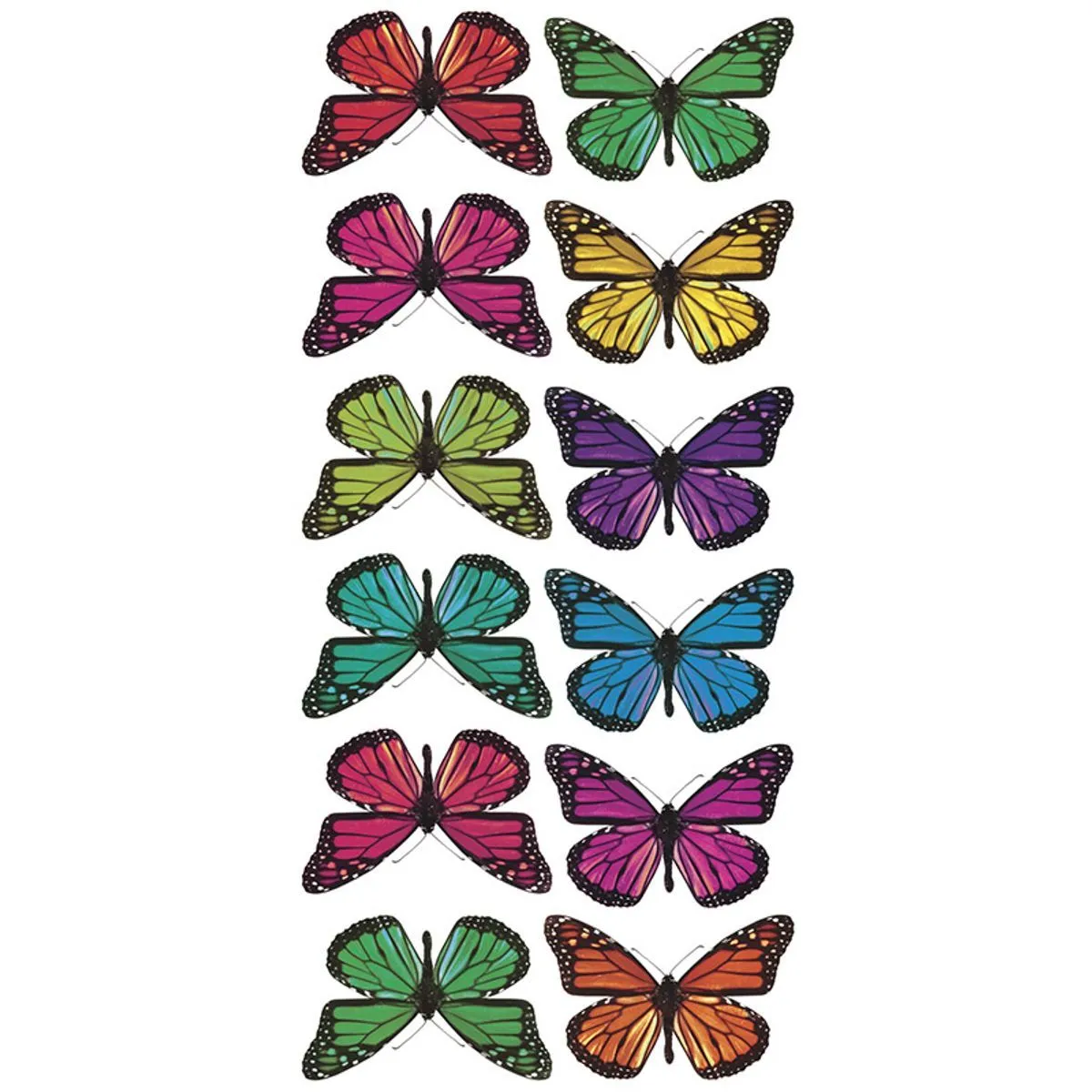 TheDecoFactory Papillons Relief 3D - Stickers déco