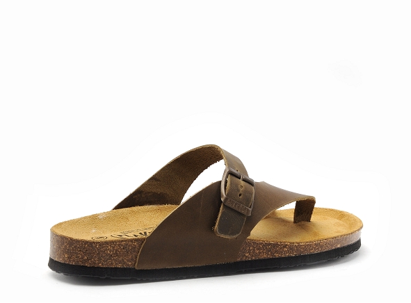 Plakton mules et sabots plats femme barbados 186228 kaki