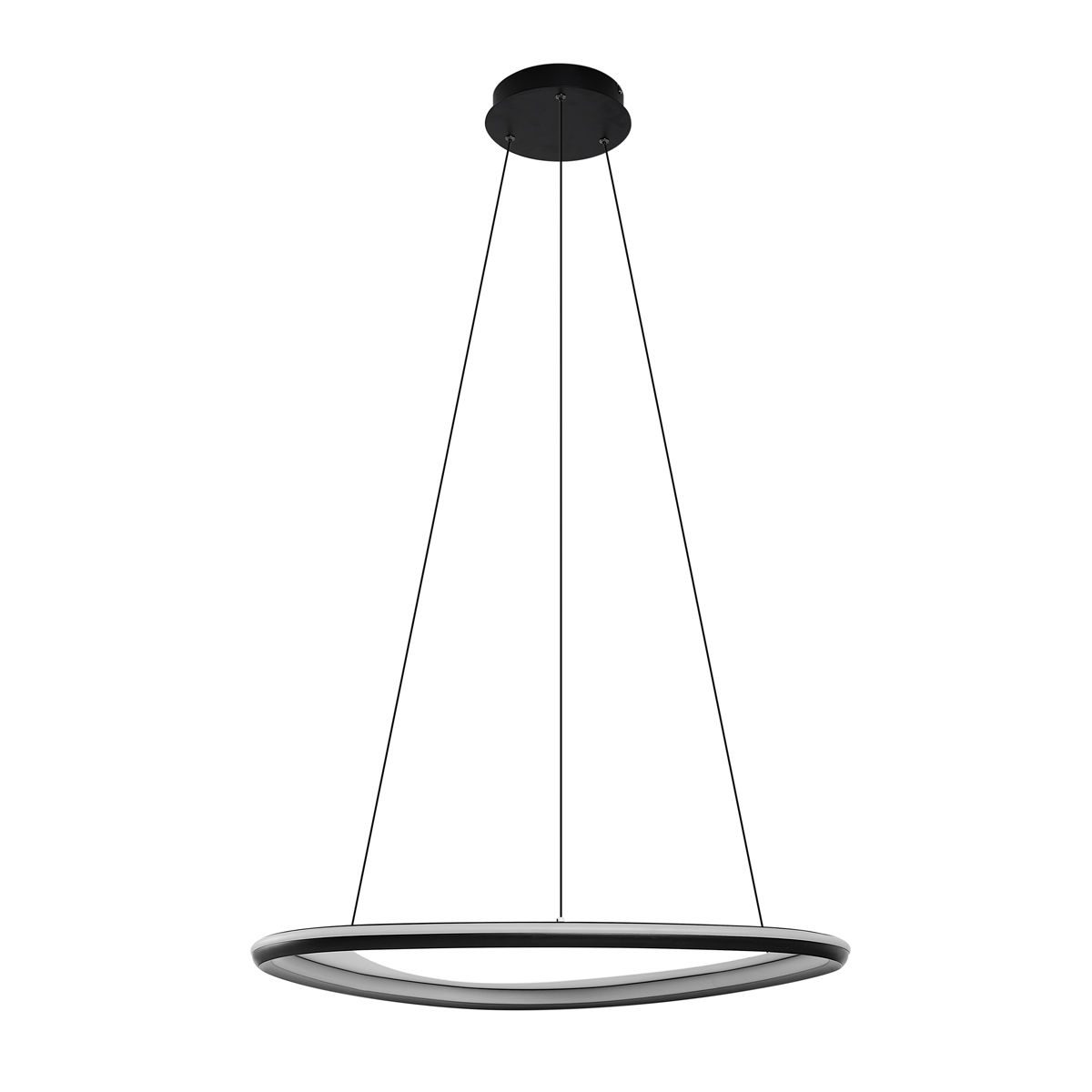Design hanglamp zwart 3-staps dimbaar - Organico