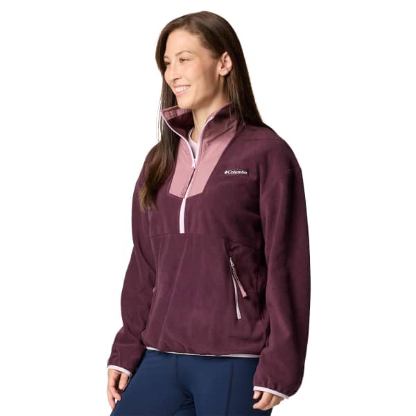 Sweat polaire COLUMBIA SEQUOIA GROVE HALF ZIP FLEECE W MOONVISTA/FIG/PINK DAWN