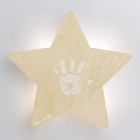 Lampe Étoile avec empreinte   Bois        de               Baby Art