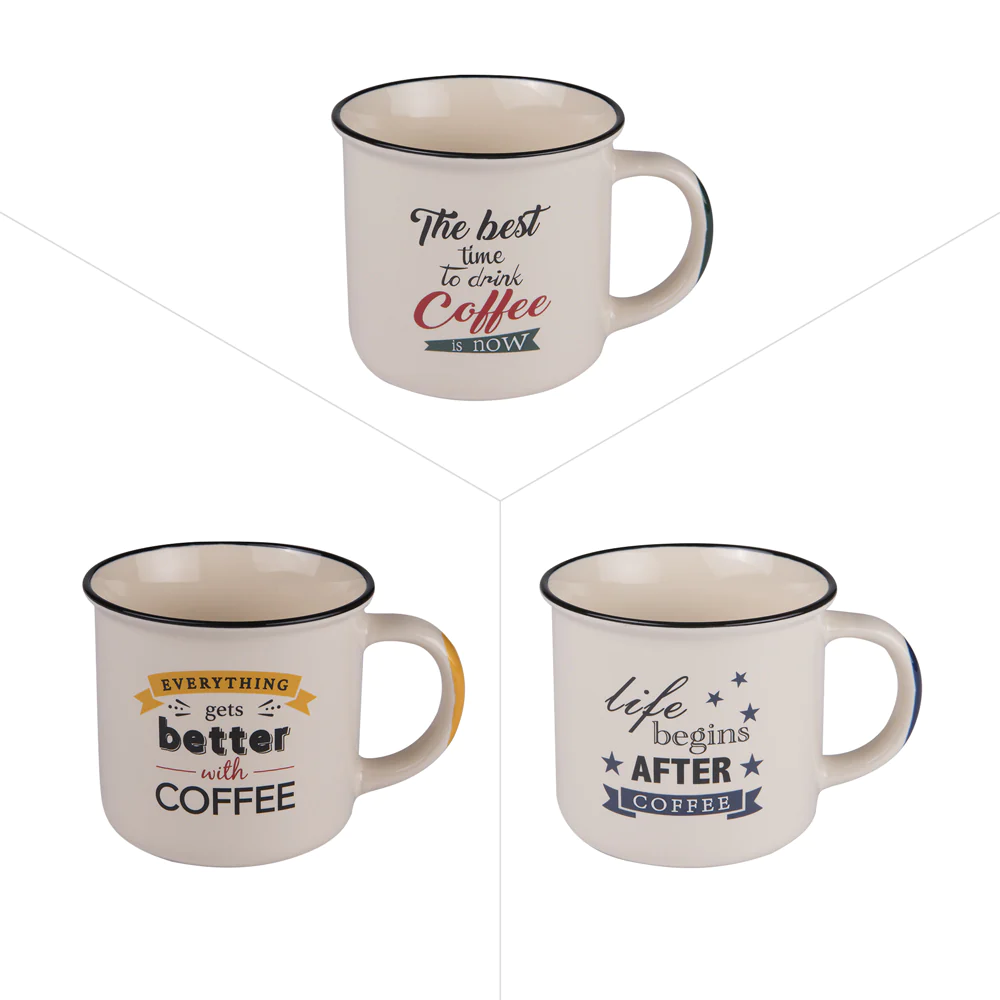 Mug Zinc 35 cl (lot de 3) Trend'up