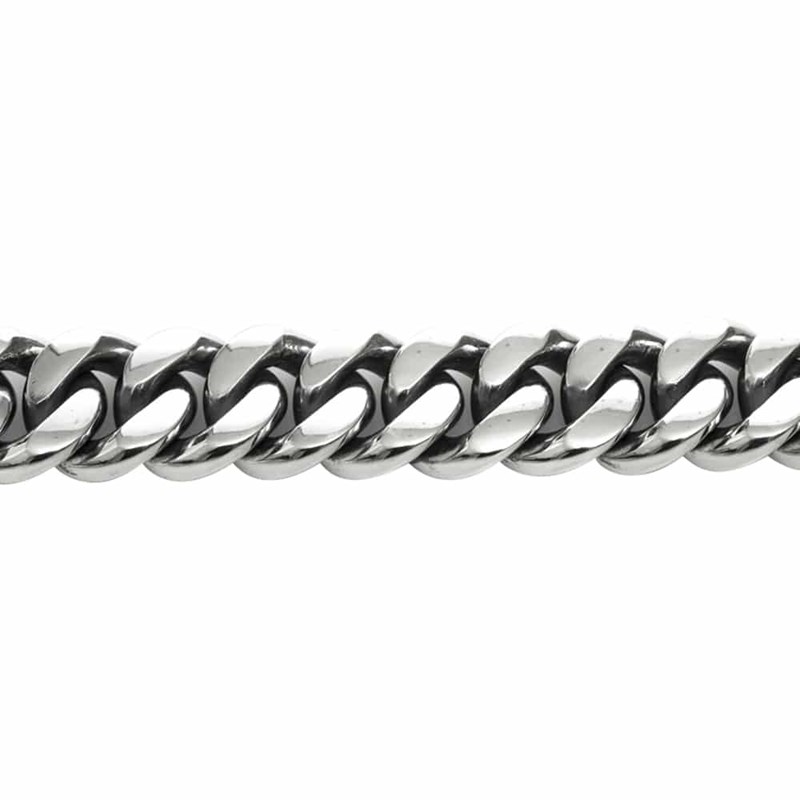 Gourmette Bracelet Argent Grand Modèle