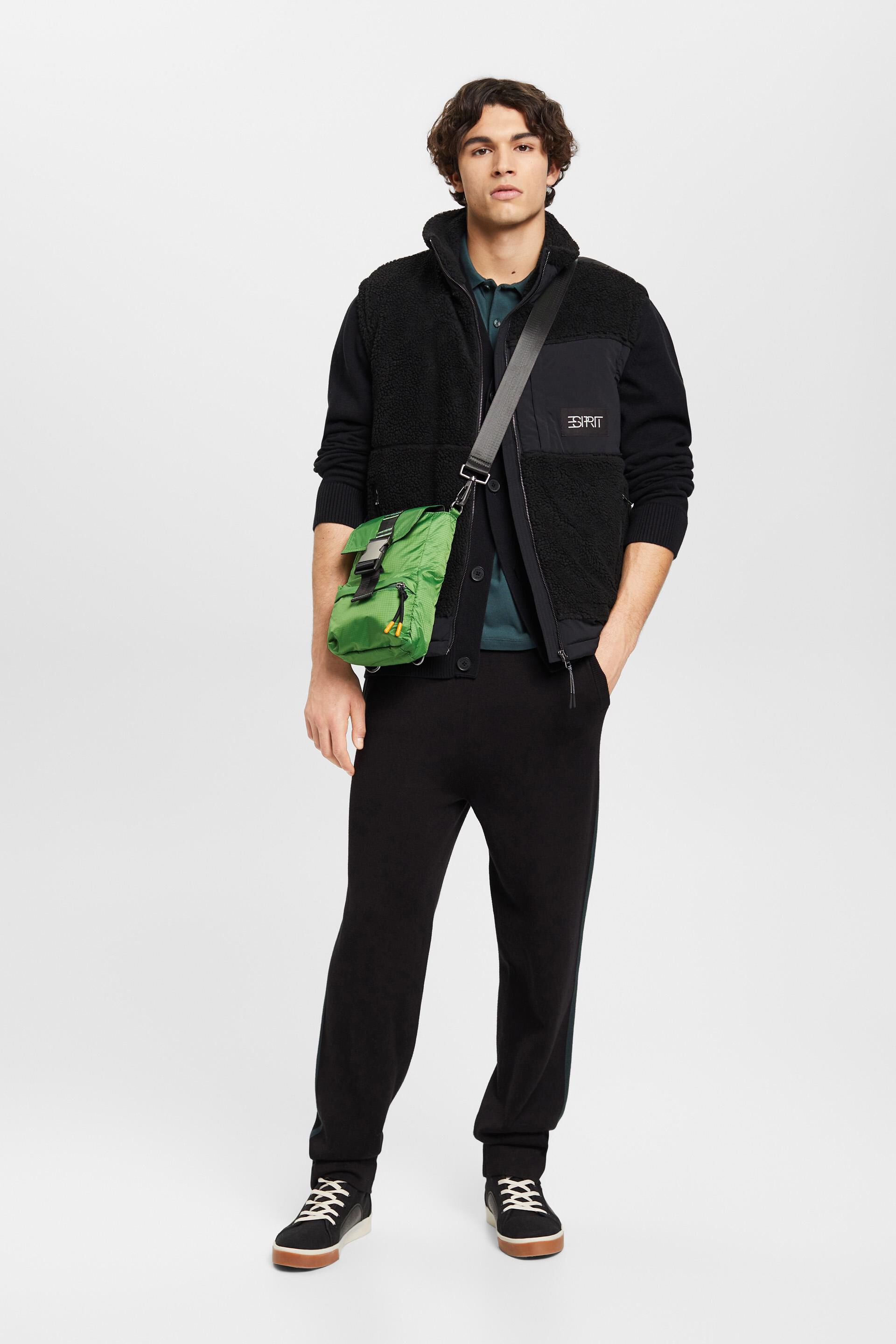 Veste courte en matières mélangées