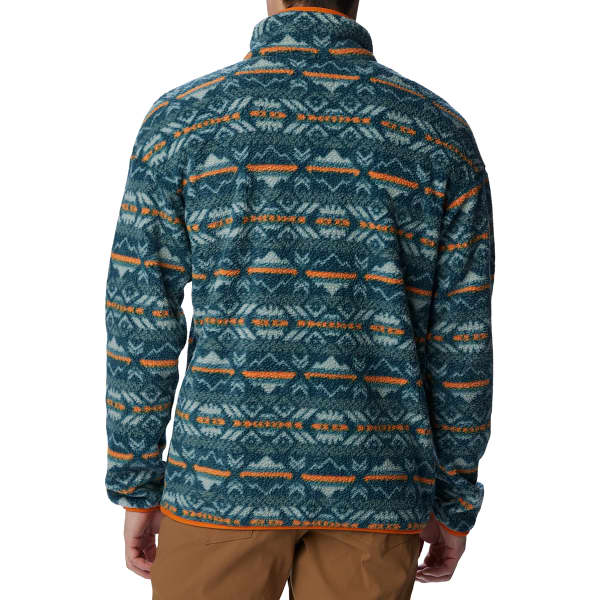 Sweat polaire COLUMBIA M HELVETIA 1/2 SNAP FLEECE NIGHT WAVE CHECKERED/PEAKS MULTI/NIGHT WAVE/BRIGHT ORANGE