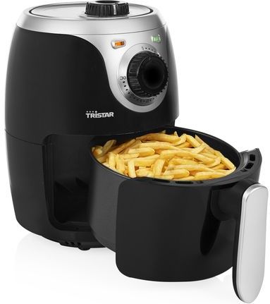 Tristar Airfryer Mini Crispy FR-6980 - 2 liter - Heteluchtfriteuse - PFAS vrij - Compact - Zwart - 1000W