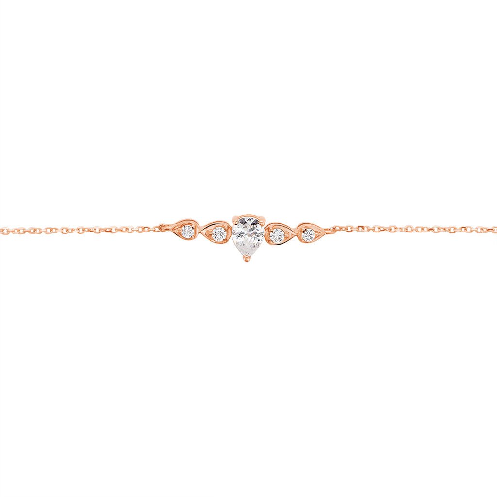 Bracelet Alisonne Or Rose Oxyde De Zirconium