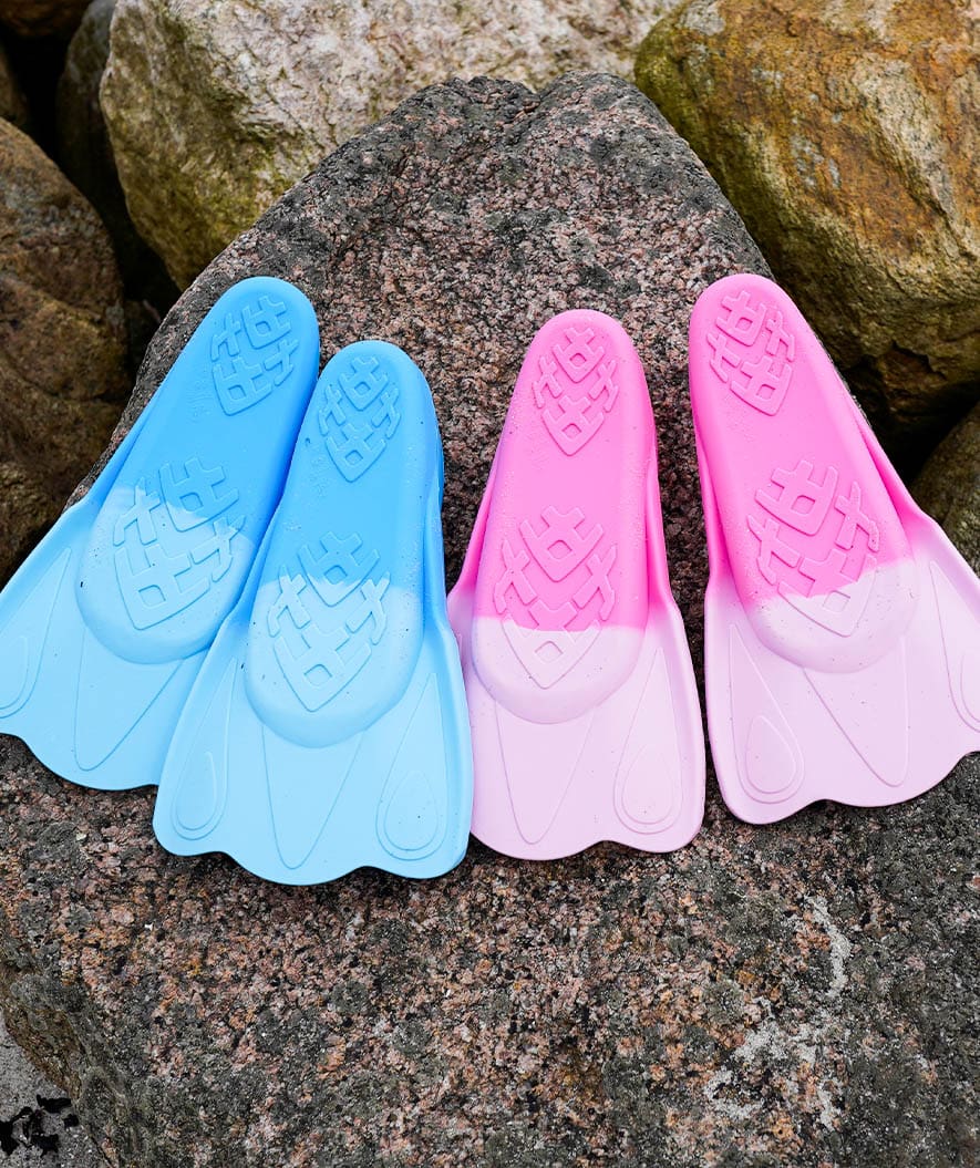 Watery svømmefødder til børn - Leander - Blå