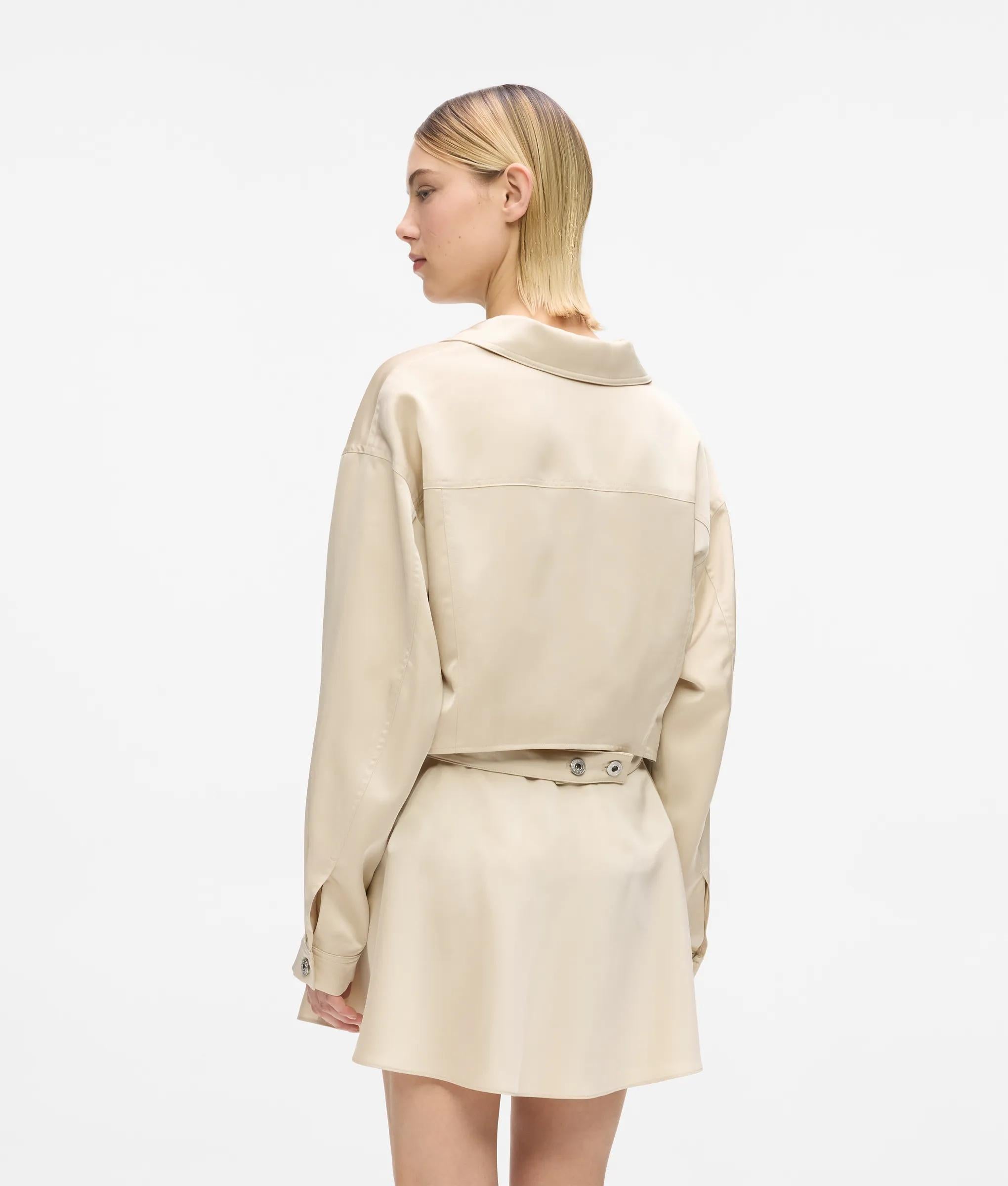 Satijn uitsnede jacket