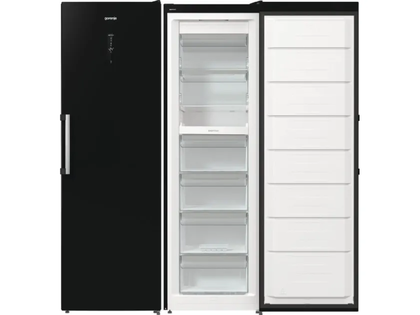 Gorenje Advanced FN619EABK6 - Fryser - stående - bredde: 59.5 cm - dybde: 66.3 cm - højde: 185 cm - 280 liter - Klasse E - sort
