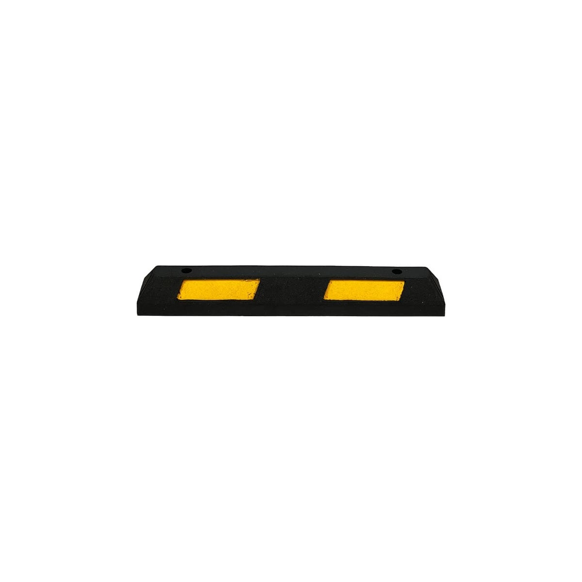 UvV ECOPARK Wielstopper, Parkeerstopper, Impact Protector, Zwart, Gemaakt van Gerecycled Materiaal | Gemaakt in de EU / 90 cm, Geel