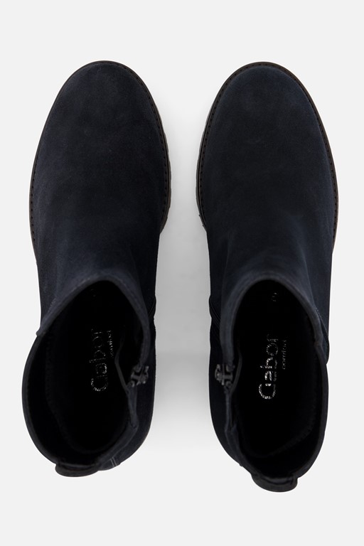 Gabor Enkellaarsjes blauw Suede