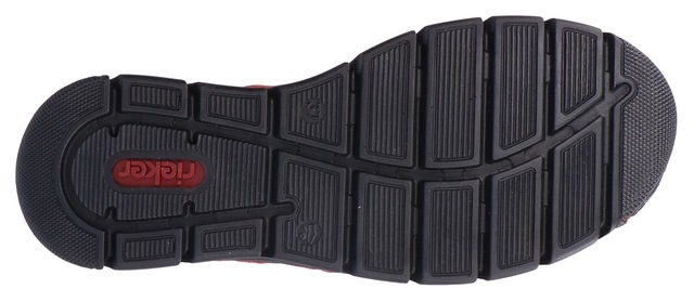 Rieker Schnürboots  , Schnürstiefelette, High Top Sneaker, Schnürschuh mit Kontrastnaht