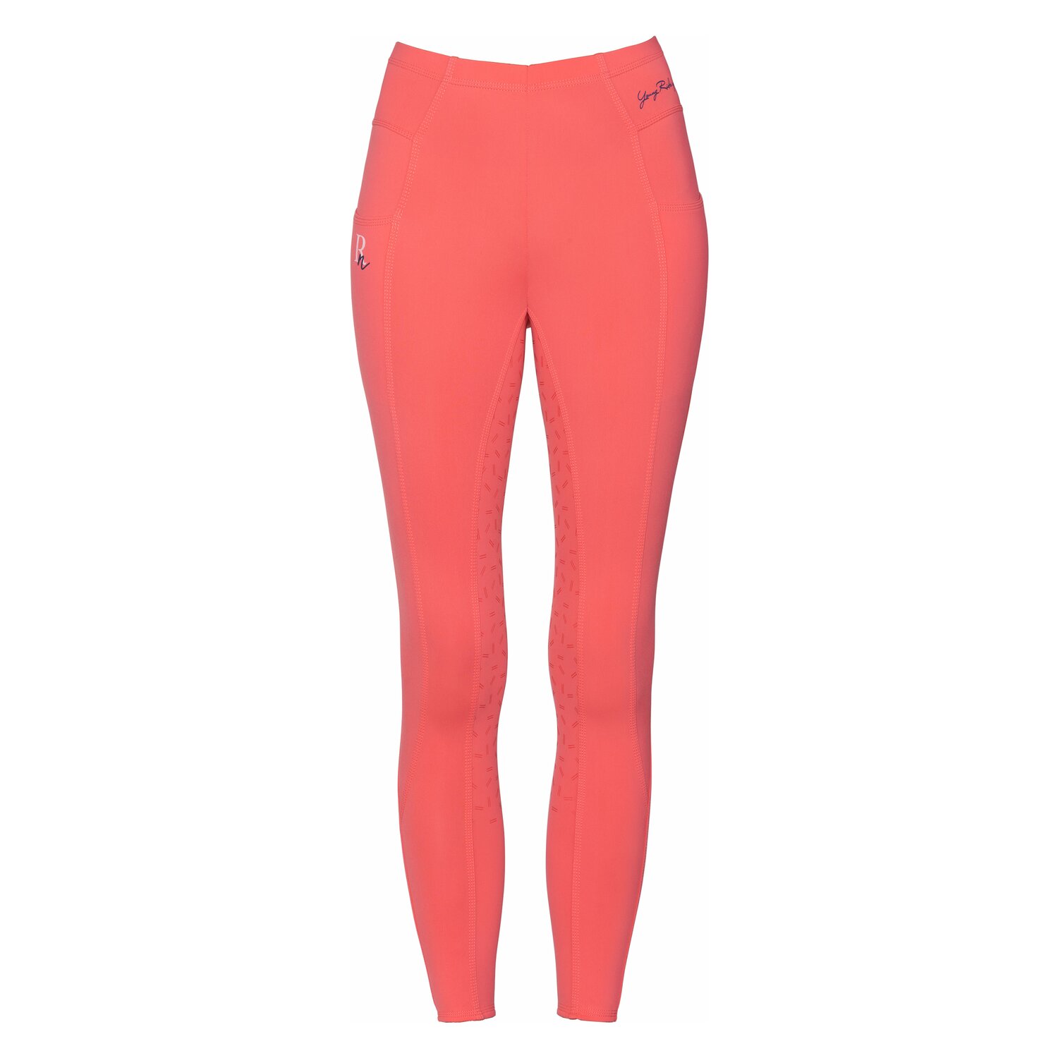 RIDE now Reitleggings Midseason mit Grip-Vollbesatz  - coral