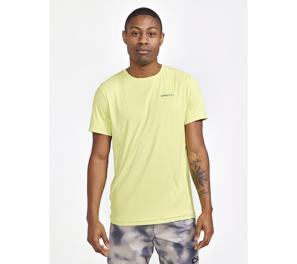 Craft Core Essence Hardloopshirt Korte Mouwen Geel Heren