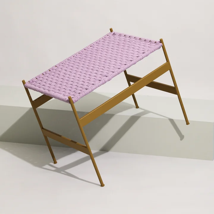 Hübsch Interior - Peri Bank, L 56 cm, ocker / lila