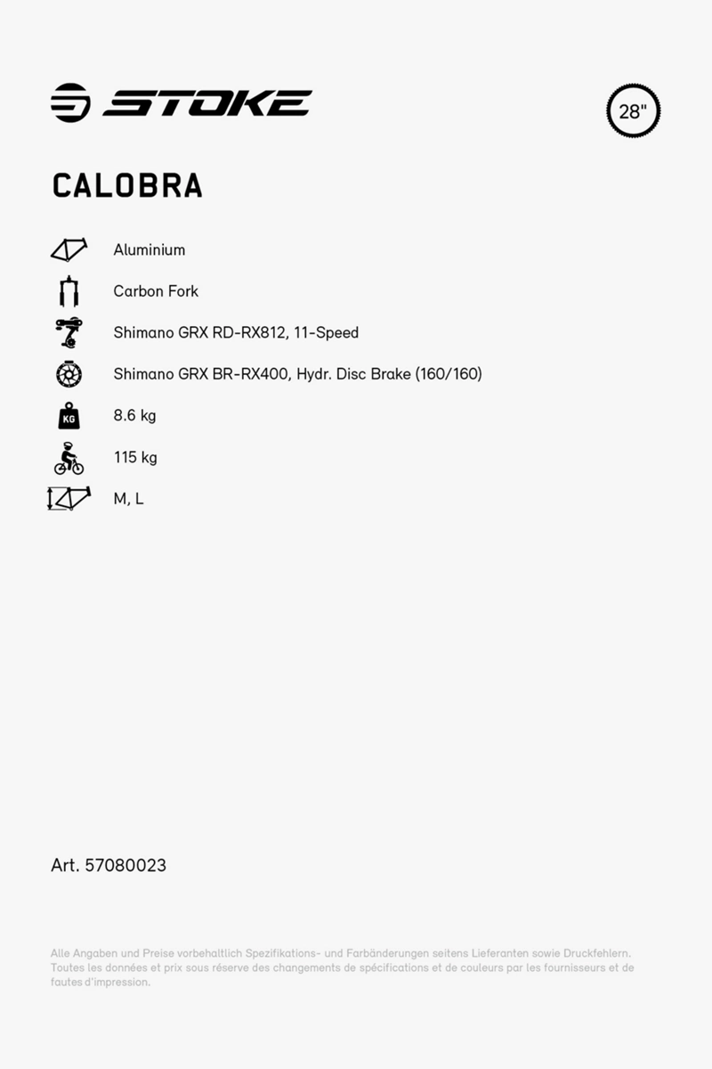 Stoke Calobra 28 Gravel Bike 2024