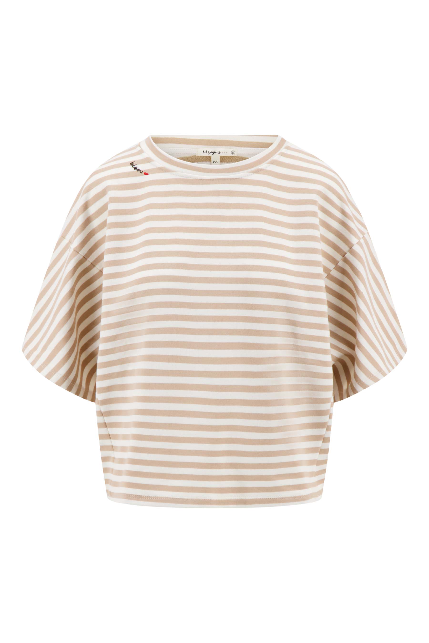 Gestreept sweatshirt met details