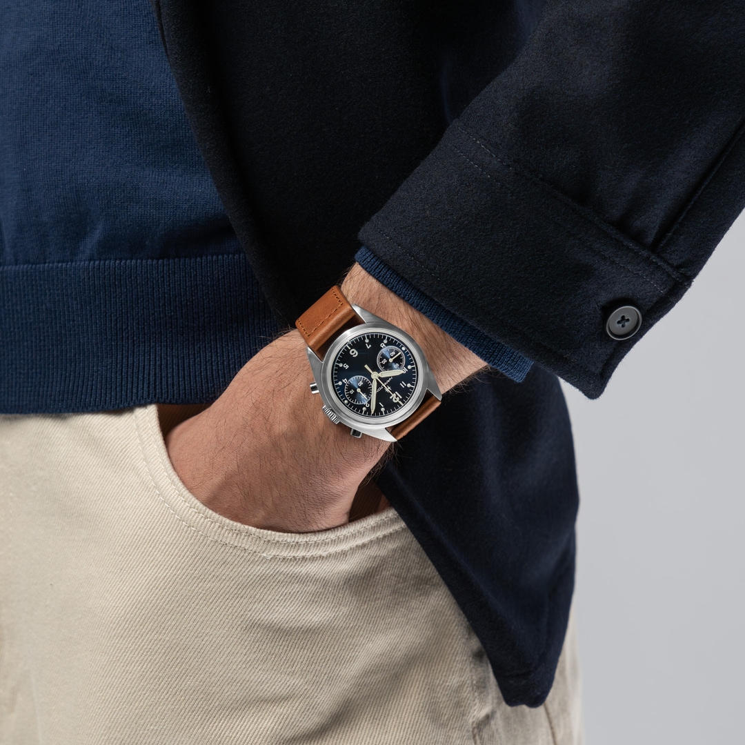Hamilton Khaki Pilot Pioneer Mechanical Chrono