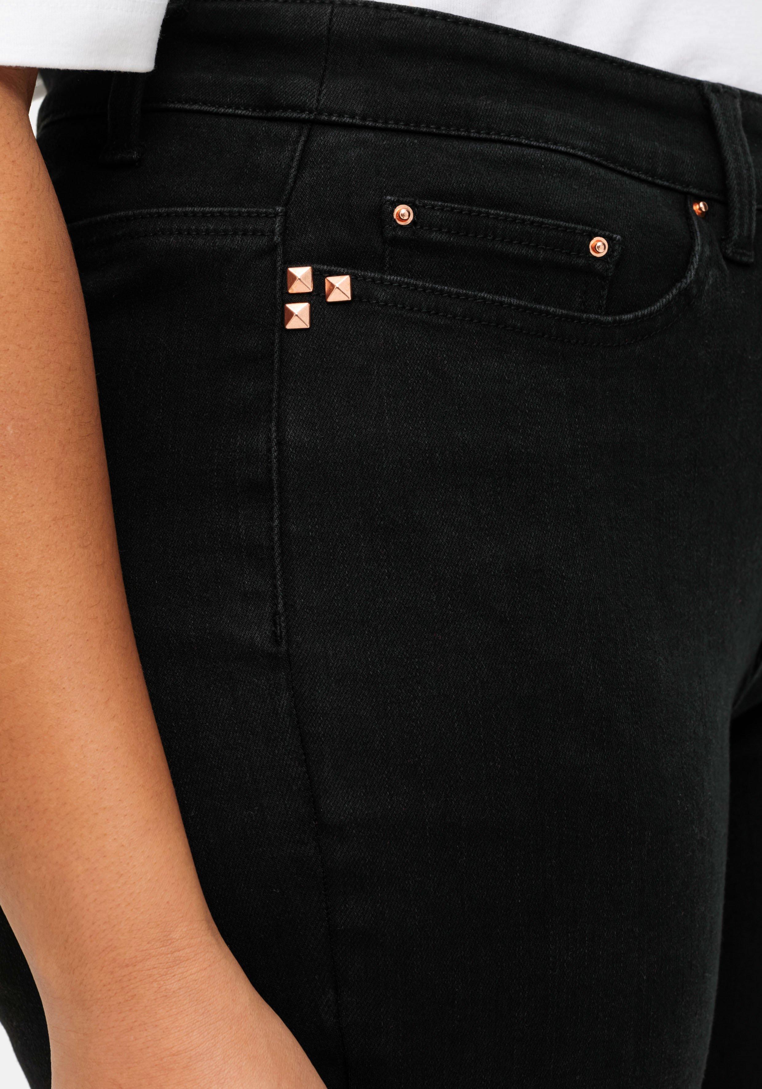 Bootcut Stretch-Jeans mit Bodyforming-Effekt