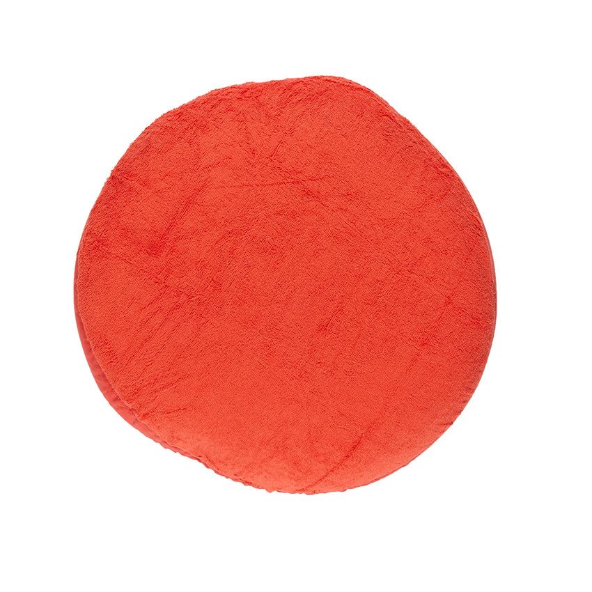 Housse ronde de coussin d'allaitement - Rouge - Doré