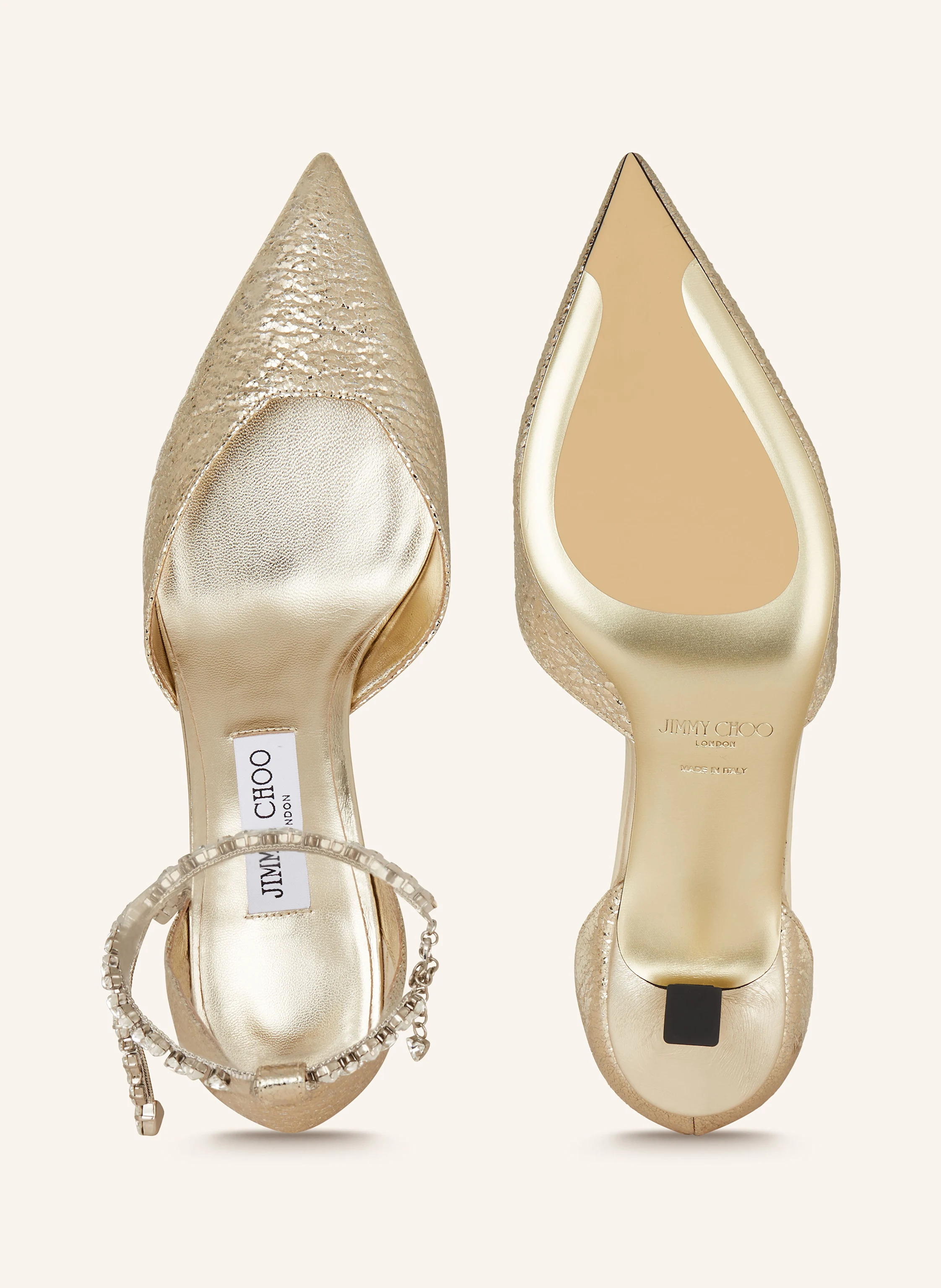 JIMMY CHOO Slingpumps STEVIE 50 mit Schmucksteinen
