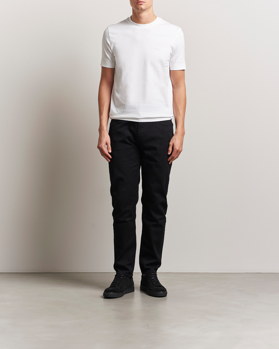 BOSS BLACK Thompson Crew Neck T-Shirt White