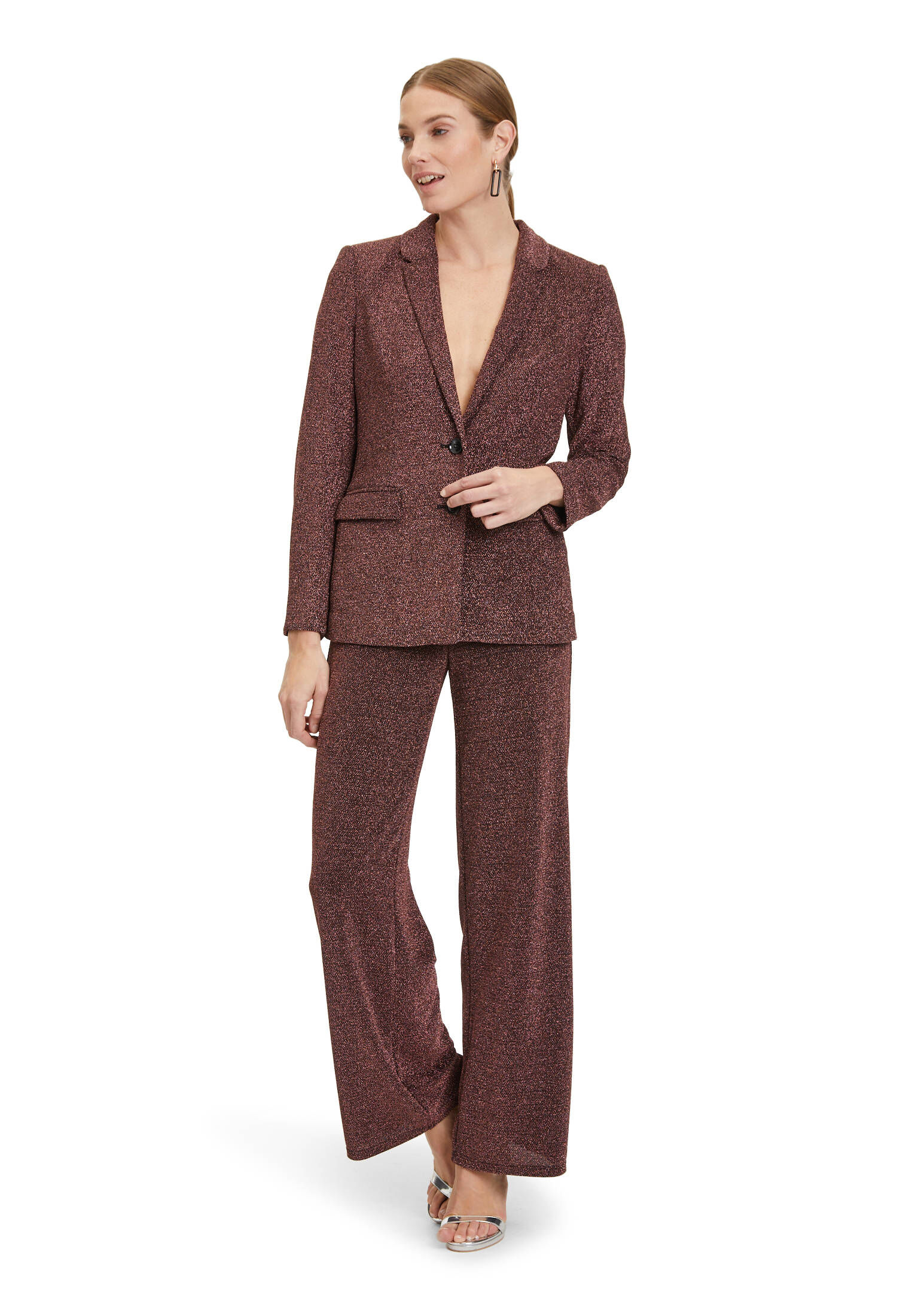 Vera Mont| Damen Blazer mit Glitzereffekt Modern Fit