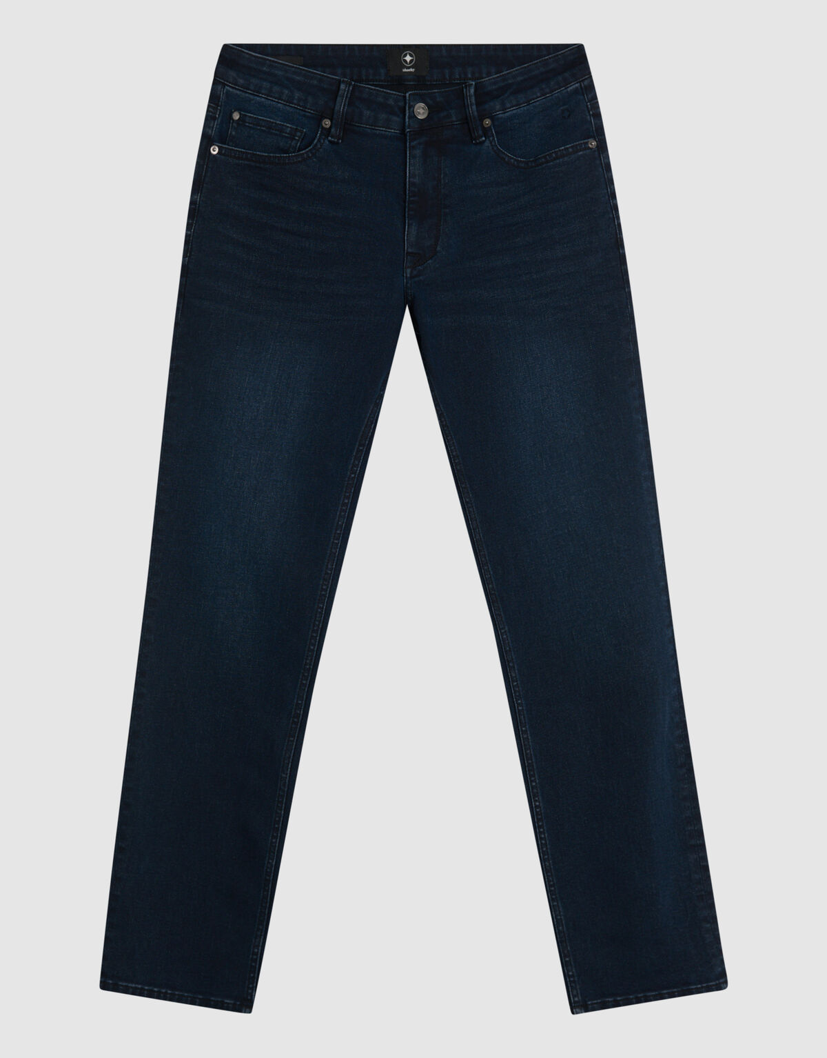 Slim Straight Fit Jeans Blauw/Zwart L34