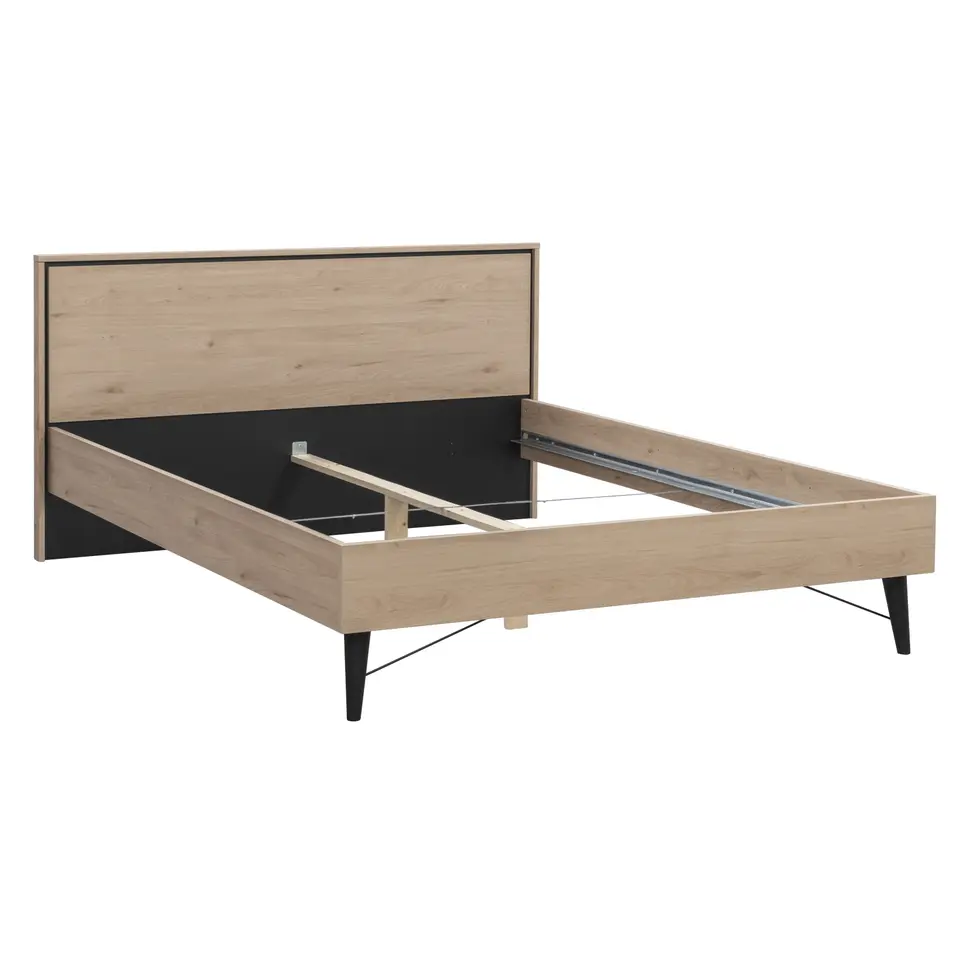 Bed Kansas - eikenkleur - 180x200 cm