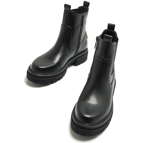 MTNG - MUSTANG BOTIN DE MUJER JOVEN ELASTICO Negro