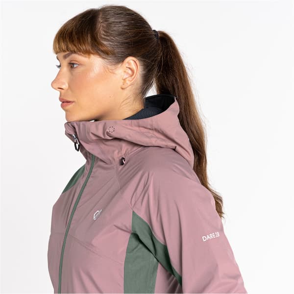 Veste randonnée DARE 2B TRAVERSING JACKET DUSKY ROSE / LILYPAD GREEN
