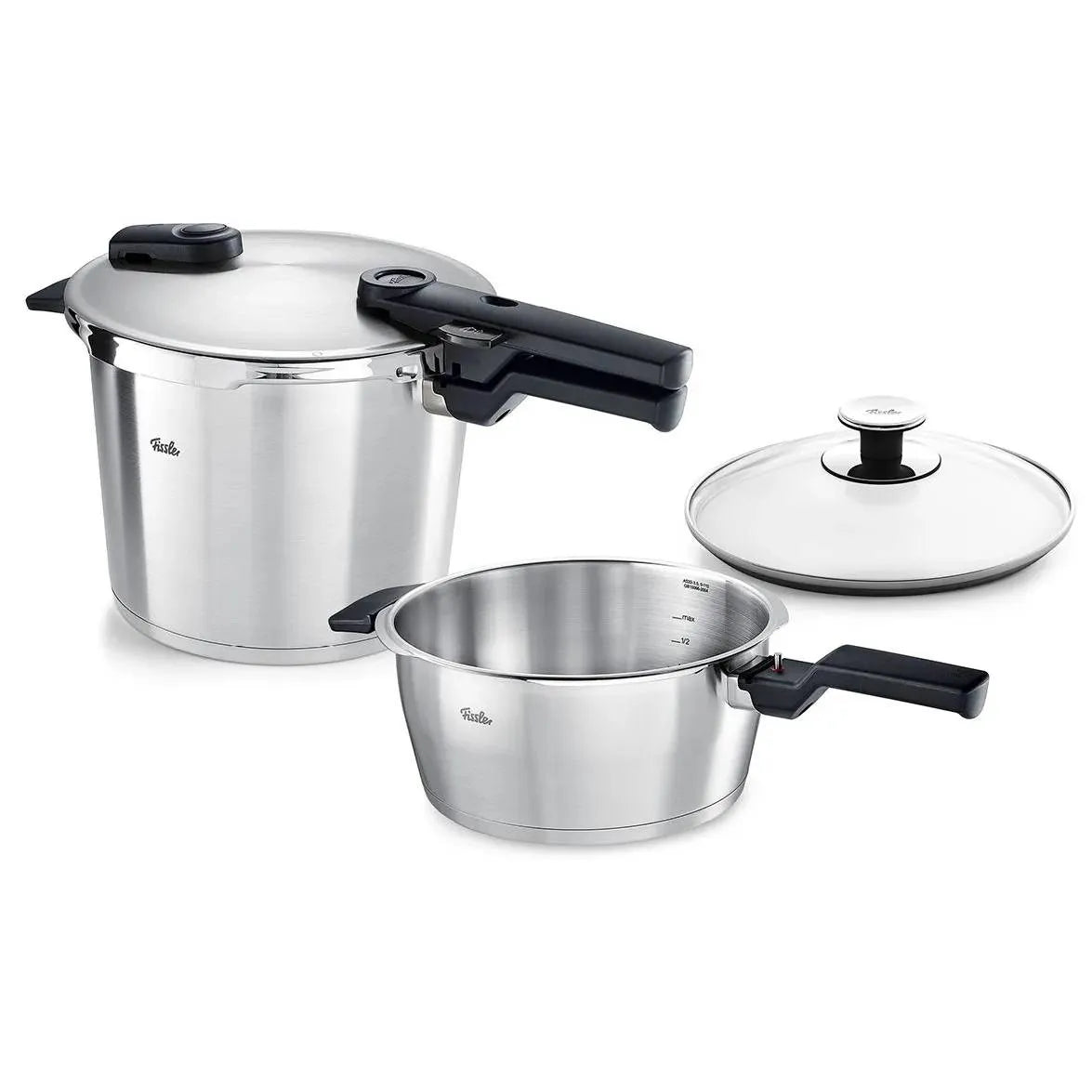 Fissler Vitaquick Premium Snelkookpan-set 3.5L & 6L met stoominzet