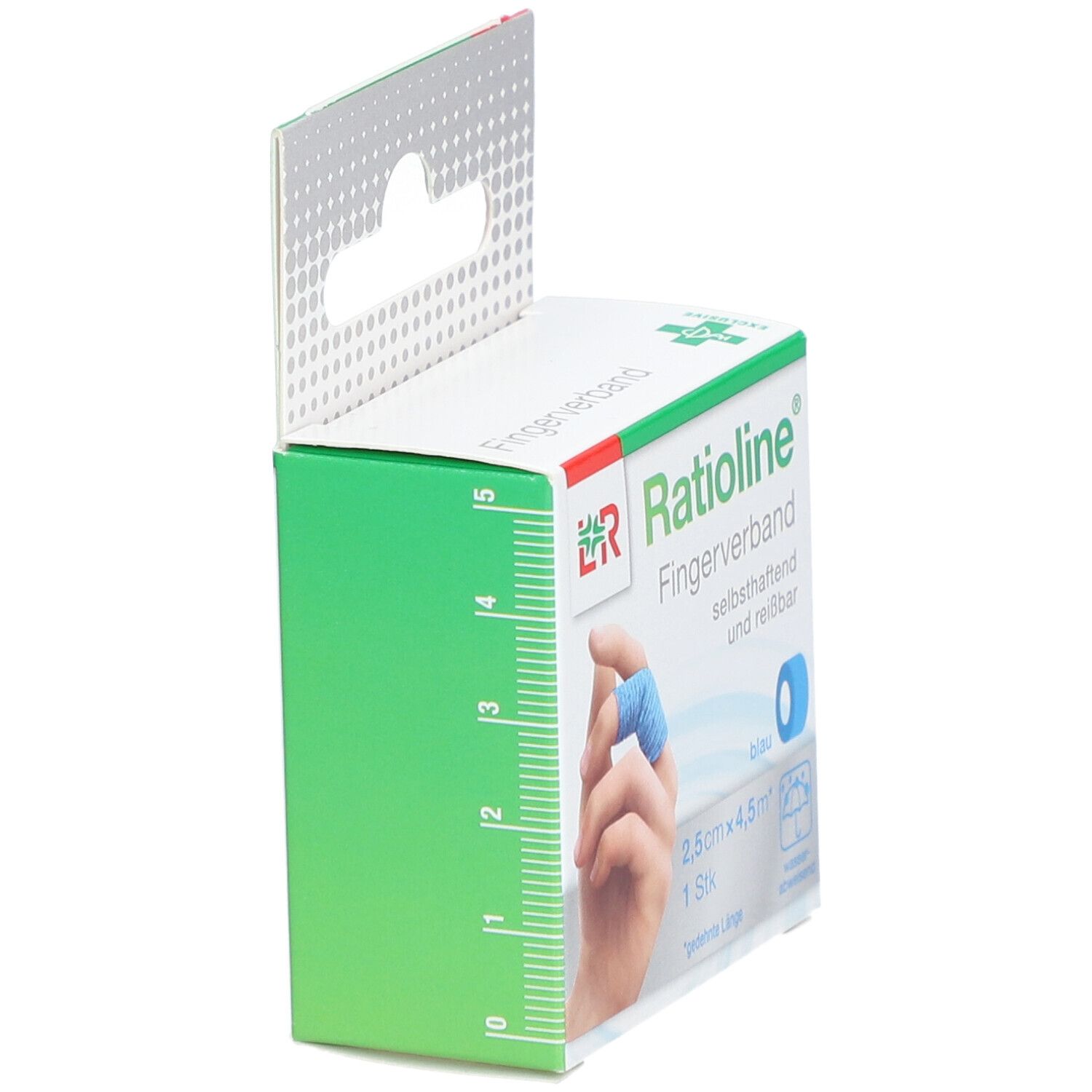 Ratioline Selbsthaftende Fingerverbindung 2,5cm x 4,5m Blau