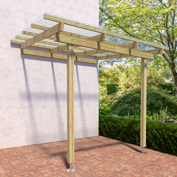 Overkapping aanbouw 300x250 cm