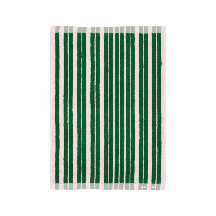 Marimekko - Raide Handtuch, 50 x 70 cm, grün / rosa