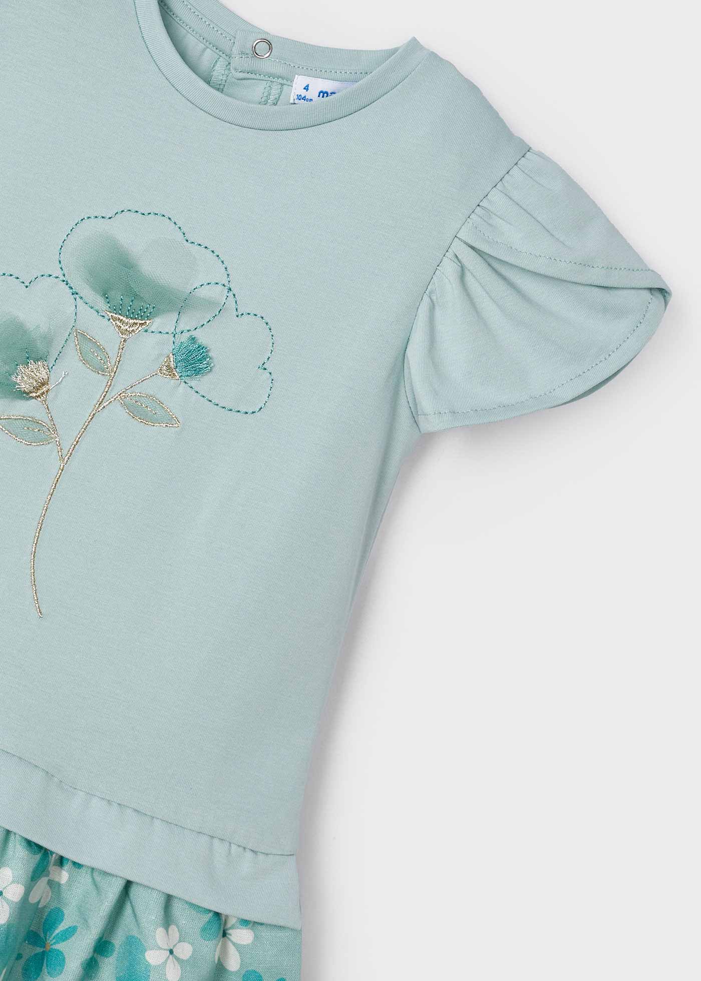 Vestido combinado Acqua para menina