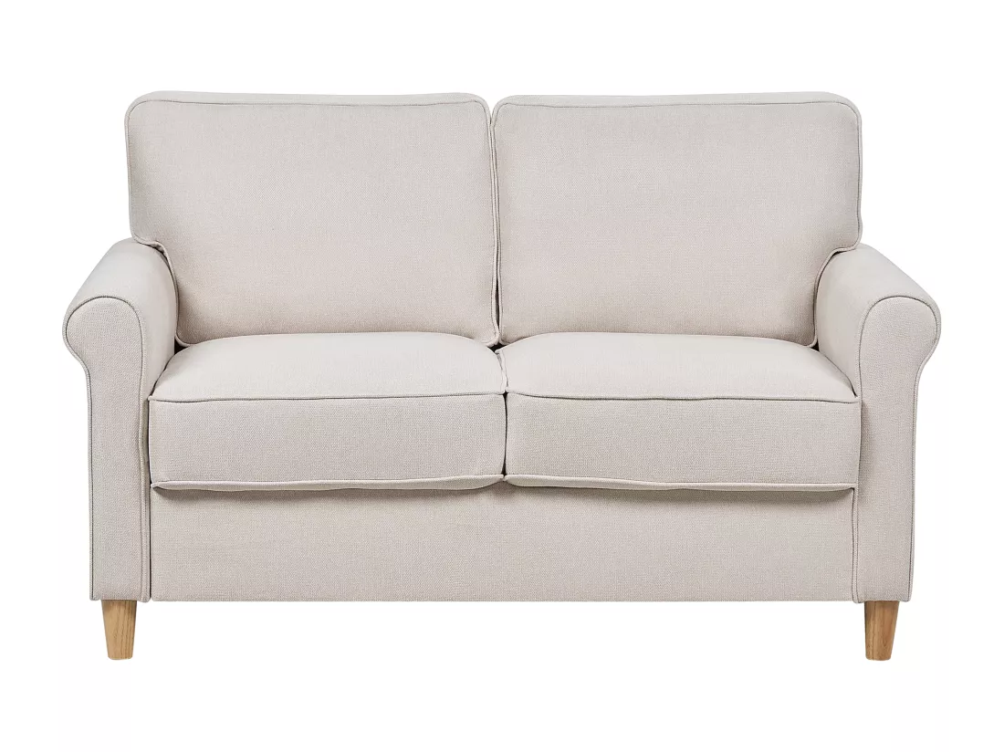 Canapé 2 places en tissu beige clair RONNEBY